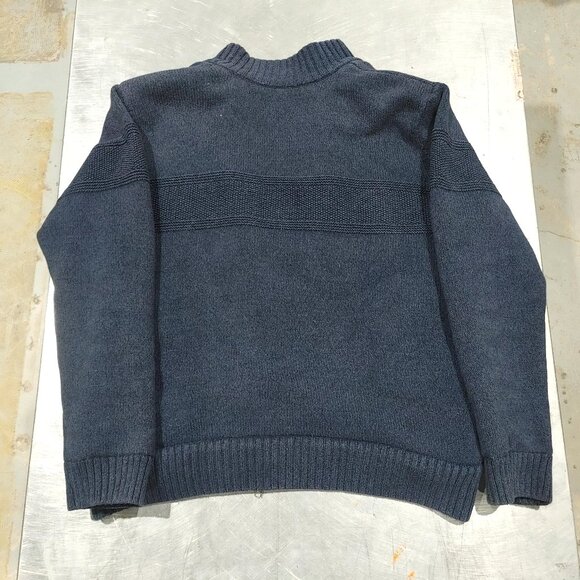 Good Condition Emanuel Emanuel Ungaro Blue/Grey Cotton Sweater Size L - Picture 3 of 3